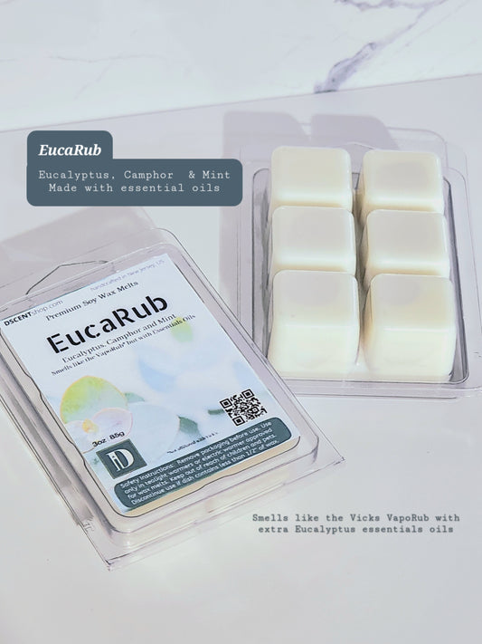 EucaRub Soy Wax Melts | Clamshell