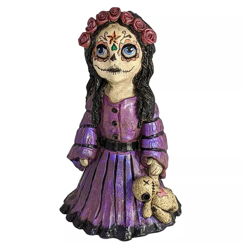 Girl with Doll Cone Incense Burner