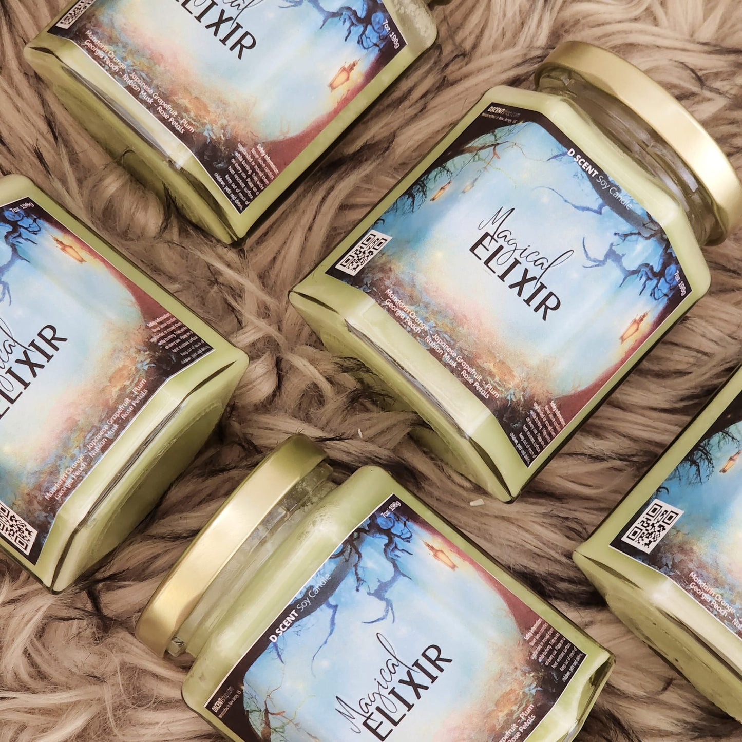 Magical ELIXIR Soy Candle | Large Hex Jar