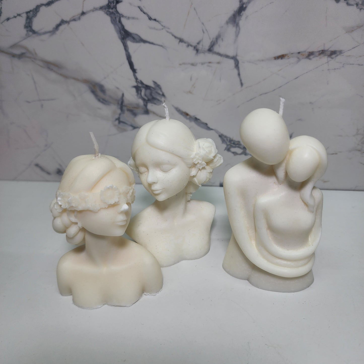 Pilar Soy Wax CANDLE | unSCENTed | Decorative Figures