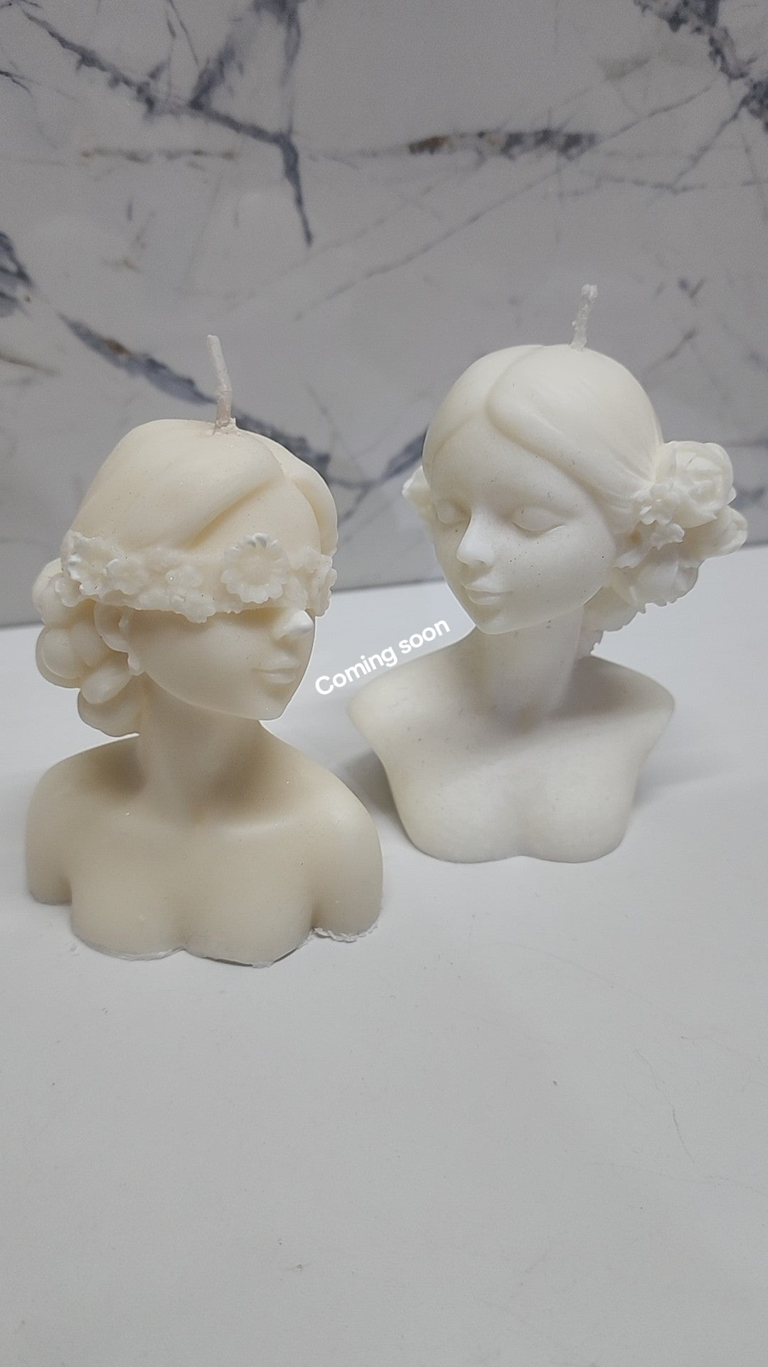 Pilar Soy Wax CANDLE | unSCENTed | Decorative Figures