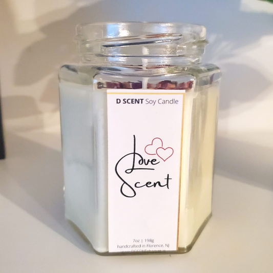 Love Scent Soy Candle | Large Hex Jar