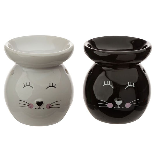 Cat Face Ceramic Wax Warmer / Oil Burner