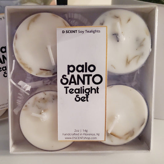 palo SANTO Soy Candle | Tealight Set