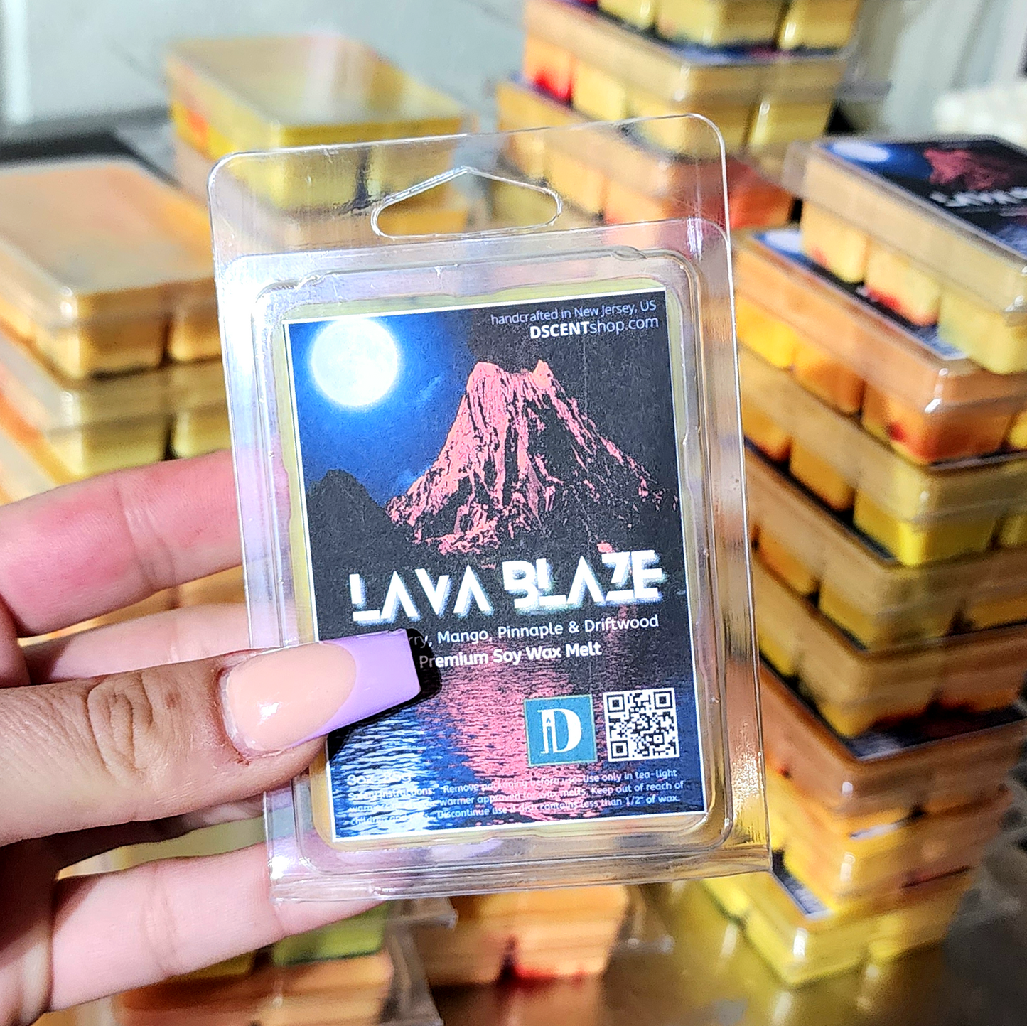 Lava Blaze Soy Wax Melts | Clamshell