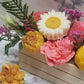 Bright Colors Flower Candles Arrangement | Premium Soy Wax | Handcrafted Floral Candle Centerpiece | Wedding | Home Decor - D SCENT 