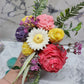 Bright Colors Flower Candles Arrangement | Premium Soy Wax | Handcrafted Floral Candle Centerpiece | Wedding | Home Decor - D SCENT 
