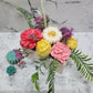 Bright Colors Flower Candles Arrangement | Premium Soy Wax | Handcrafted Floral Candle Centerpiece | Wedding | Home Decor - D SCENT 
