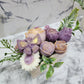 Purple Flower Candles Arrangement | Premium Soy Wax | Handcrafted Floral Candle Centerpiece | Wedding | Home Decor - D SCENT 