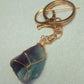 Aventurine Natural Crystal Raw Stone | Keychain