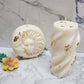 Wavy Lines Pillar Candle | Soy Wax | Home Decor - D SCENT 