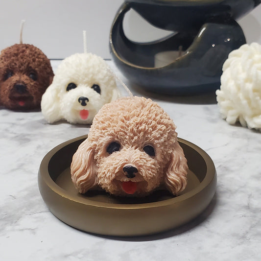 Puppy Head Small Candle | Soy Wax