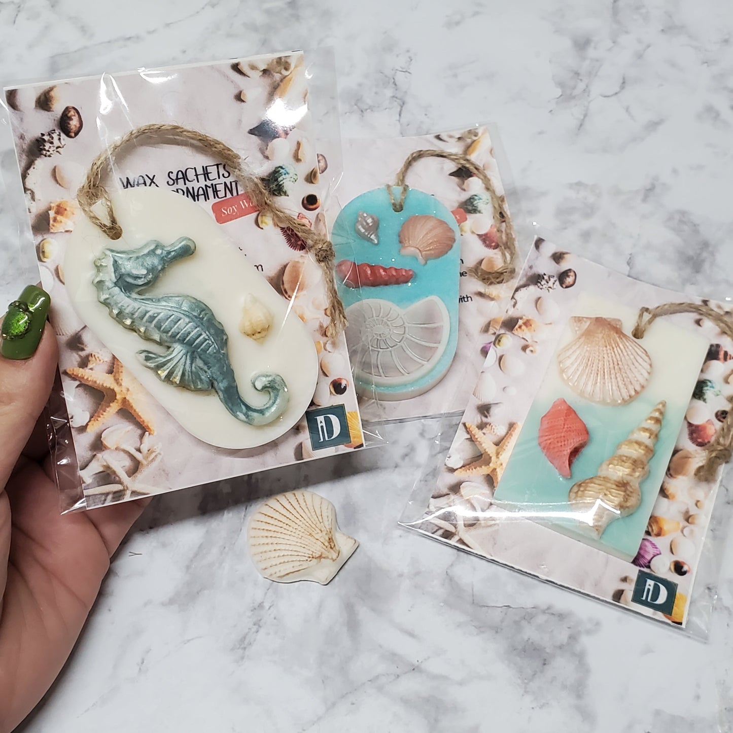 Sea Wax Sachets | SCENT Ornament | Soy Wax