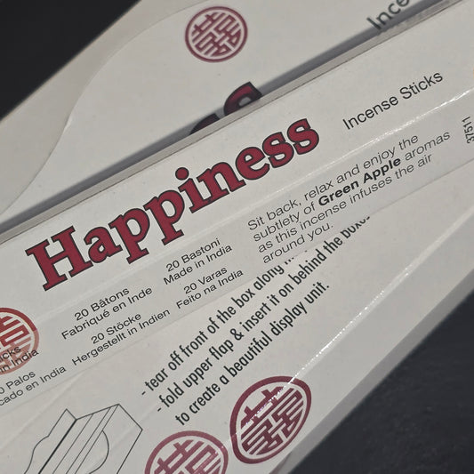 Happiness (Green Apple),Stamford Premium Incense Sticks, Handmade, Essential Oils