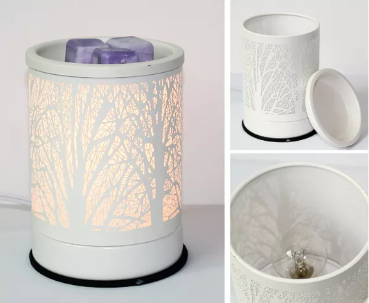 White Branches Electric US Wax Warmer / Oil Burner