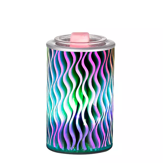 Colorful Curvy Lines 3D Electric US Wax Warmer / Oil Burner