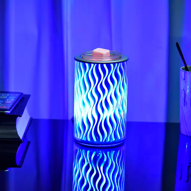 Colorful Curvy Lines 3D Electric US Wax Warmer / Oil Burner