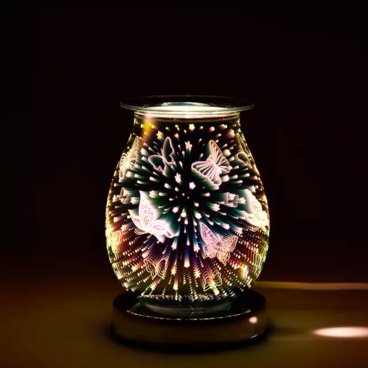 Butterflies & Stars 3D Touch Electric US Wax Warmer / Oil Burner