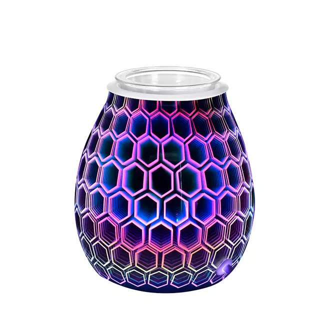 Color Changing Hexagonal Electric US Wax Warmer / Oil Burner