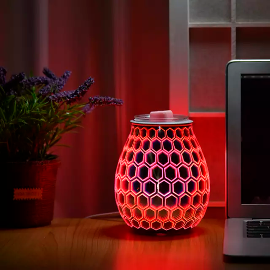 Color Changing Hexagonal Electric US Wax Warmer / Oil Burner