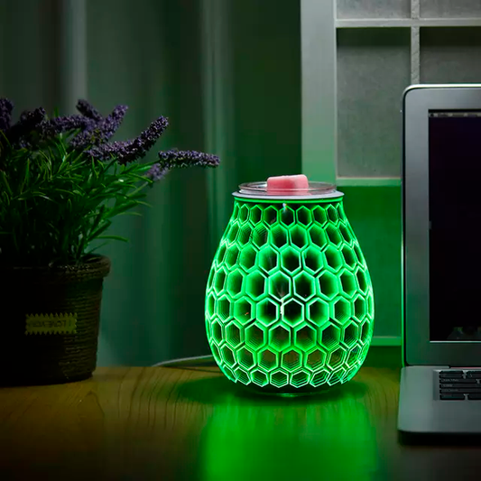 Color Changing Hexagonal Electric US Wax Warmer / Oil Burner