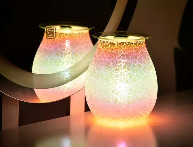 Dim Light Crack Texture Electric US Wax Warmer / Oil Burner