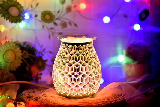 3D Squares Electric US Wax Warmer / Oil Burner