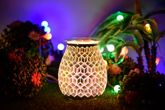 3D Squares Electric US Wax Warmer / Oil Burner