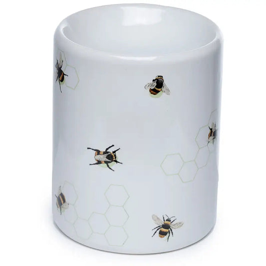 Bee's and Honeycomb Lines | Fragrance Warmer | Ceramic Tea Light Burner