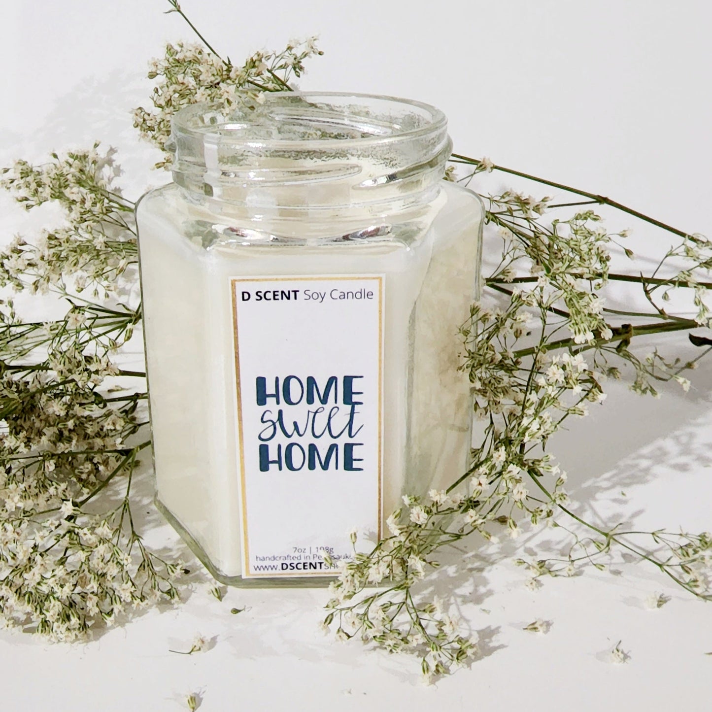 HOME sweet HOME Soy Candle | Large Hex Jar