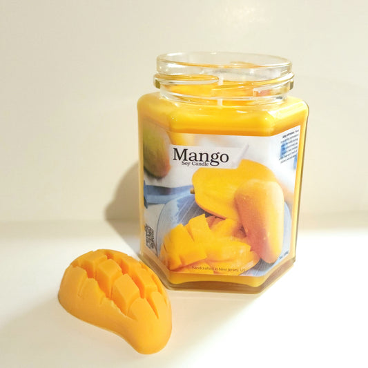 Mango Soy Candle | Large Hex Jar