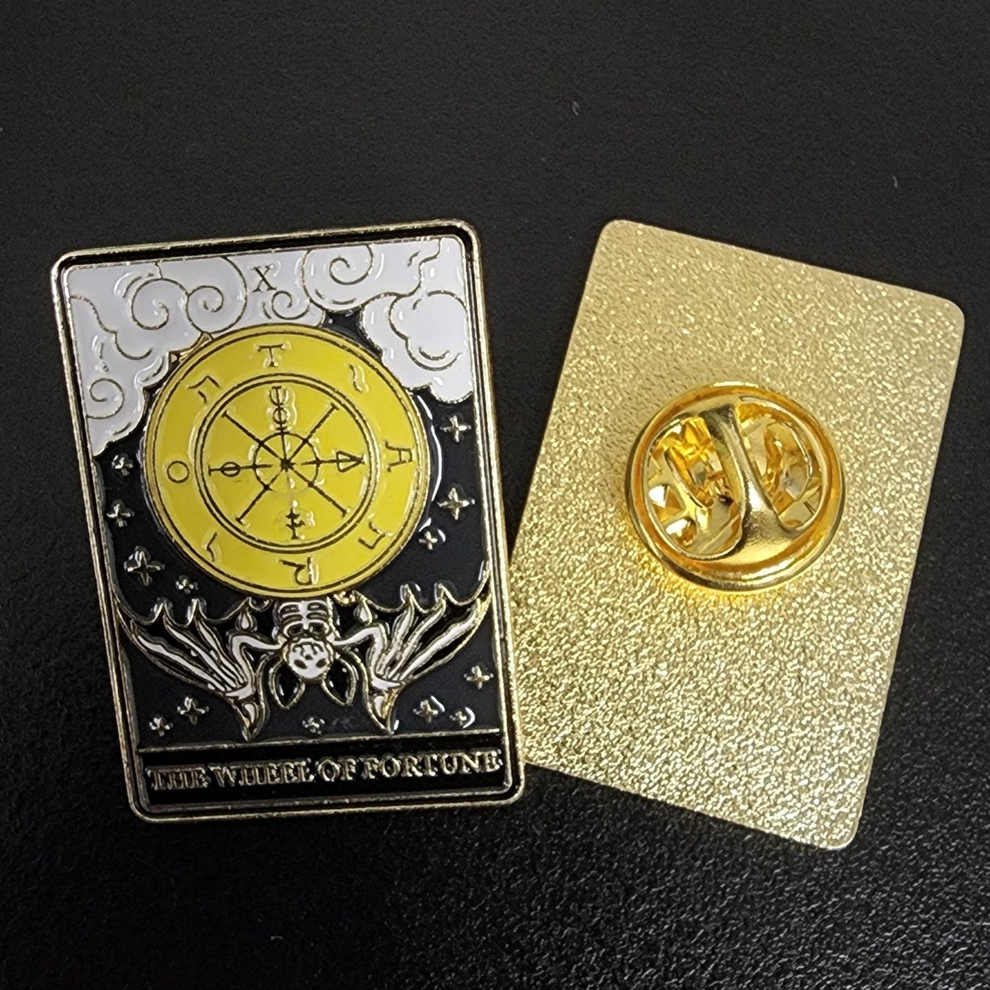 The Wheel of Fortune Tarot Card Enamel Pin