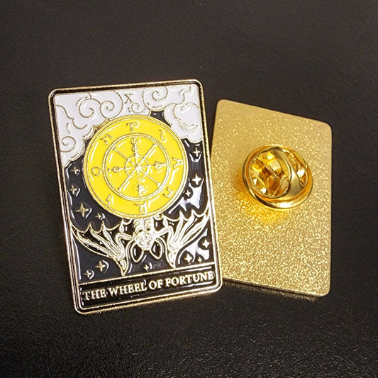 The Wheel of Fortune Tarot Card Enamel Pin