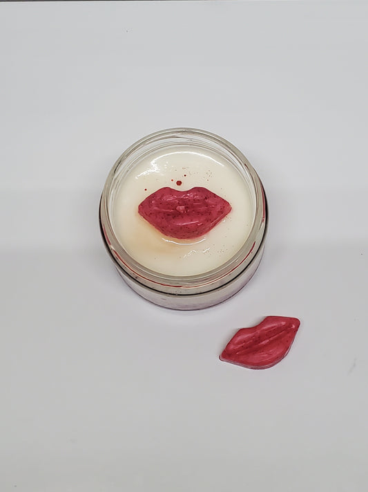 Red Lips Soy Candle | Wide Straight-Side Jar