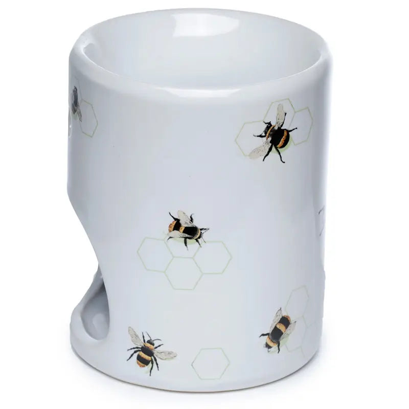 Bee's and Honeycomb Lines | Fragrance Warmer | Ceramic Tea Light Burner