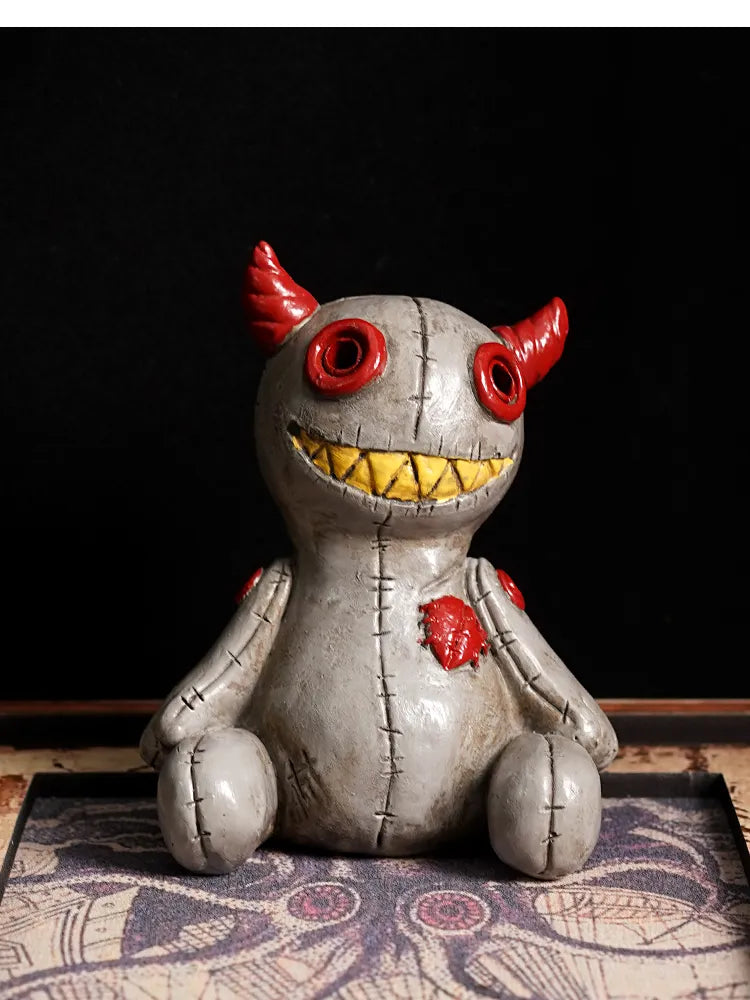 Devil Horns Voodoo Doll Cone Incense Burner