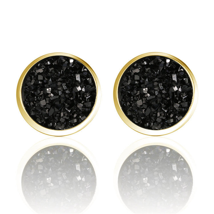 Crystal Druzy Stainless Steel Studs