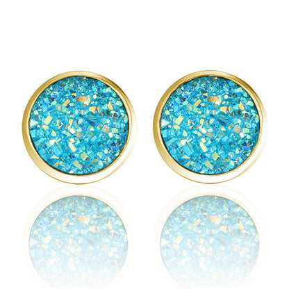 Crystal Druzy Stainless Steel Studs