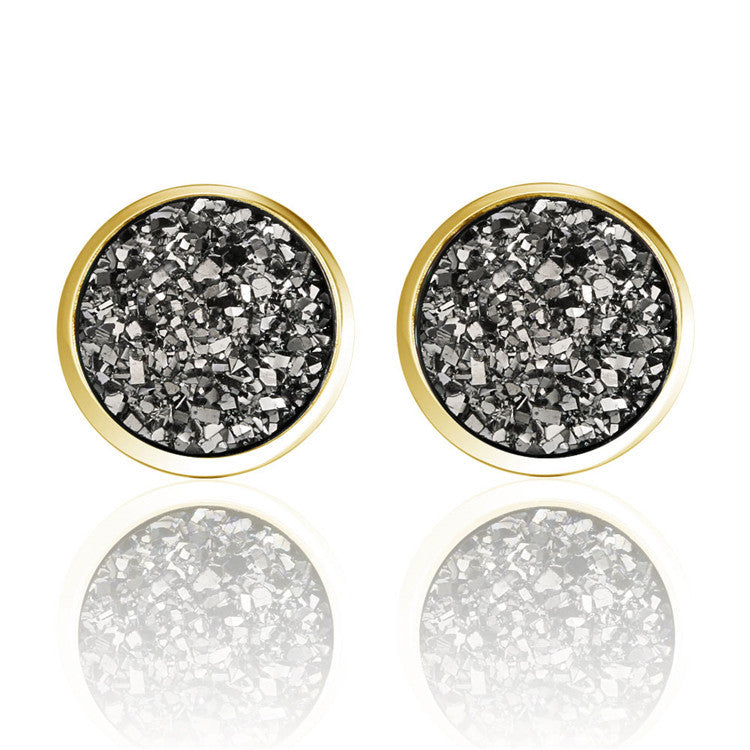 Crystal Druzy Stainless Steel Studs