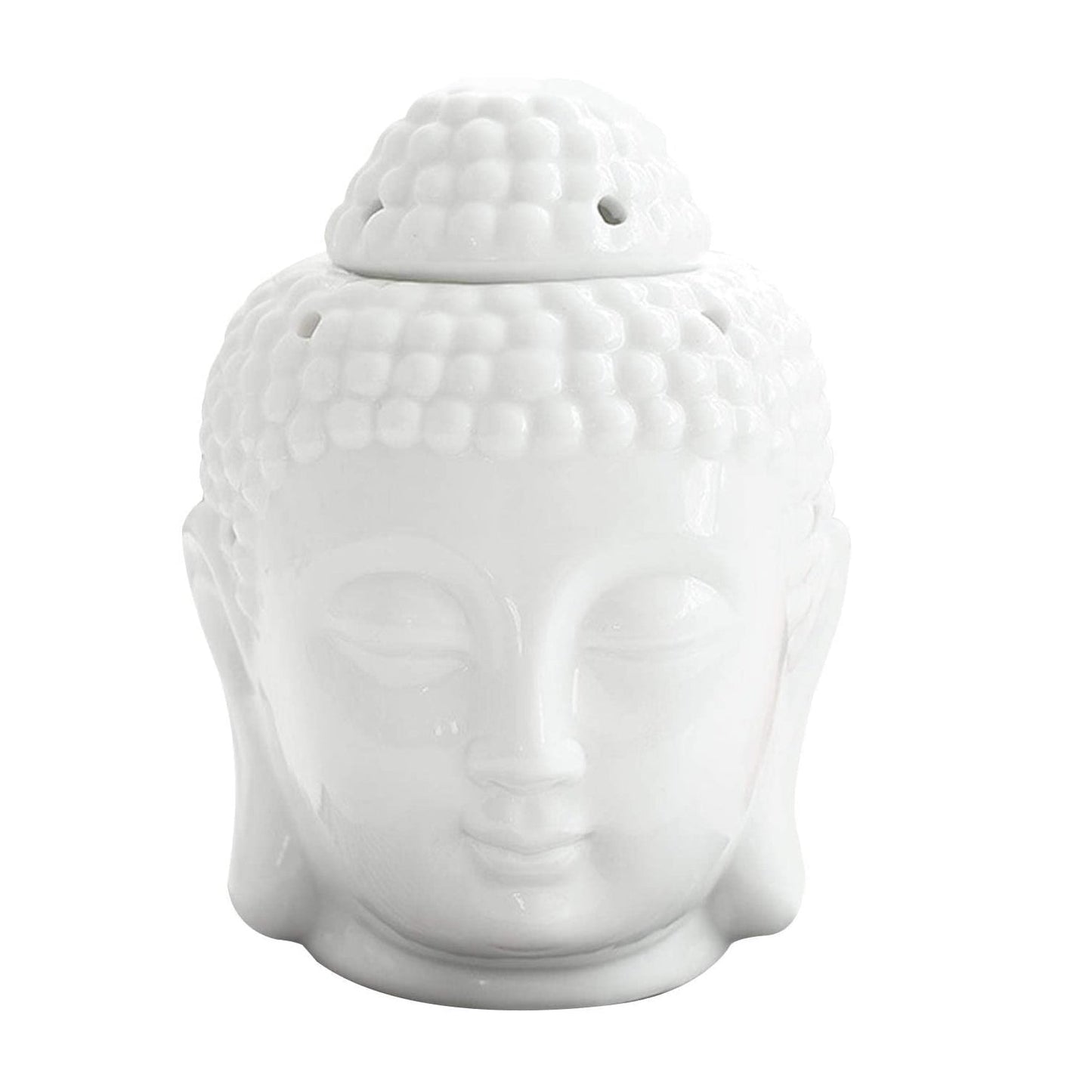 White Thai Buddha Head Wax Warmer / Oil Burner