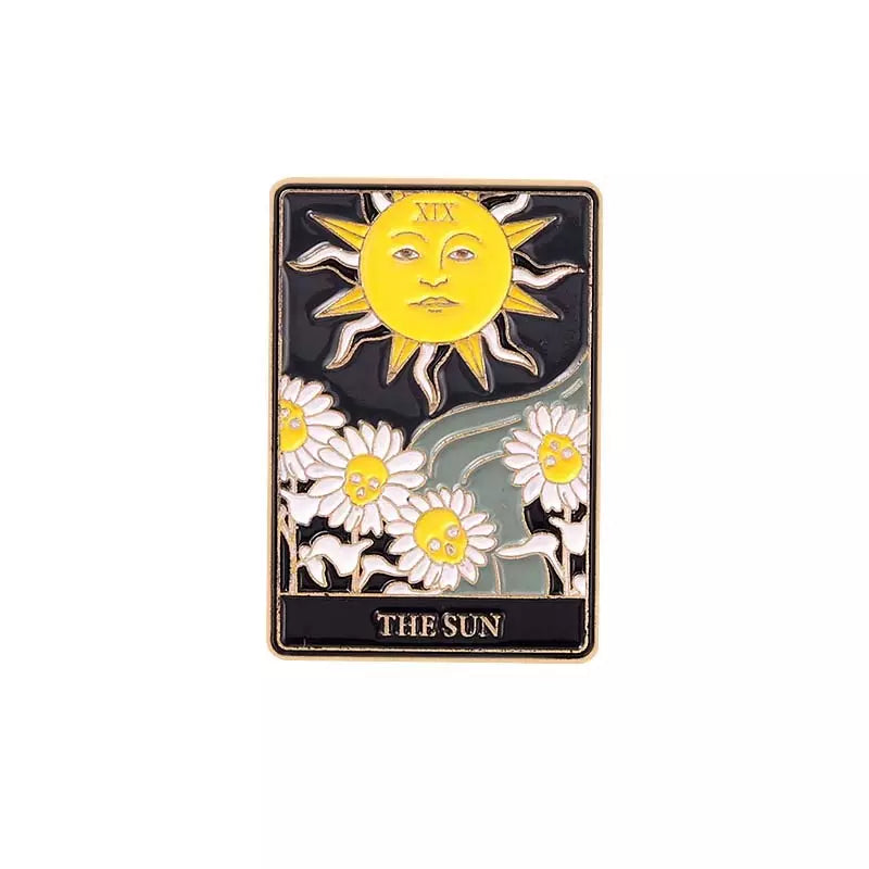 The Sun Tarot Card Enamel Pin