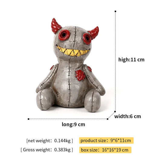 Devil Horns Voodoo Doll Cone Incense Burner