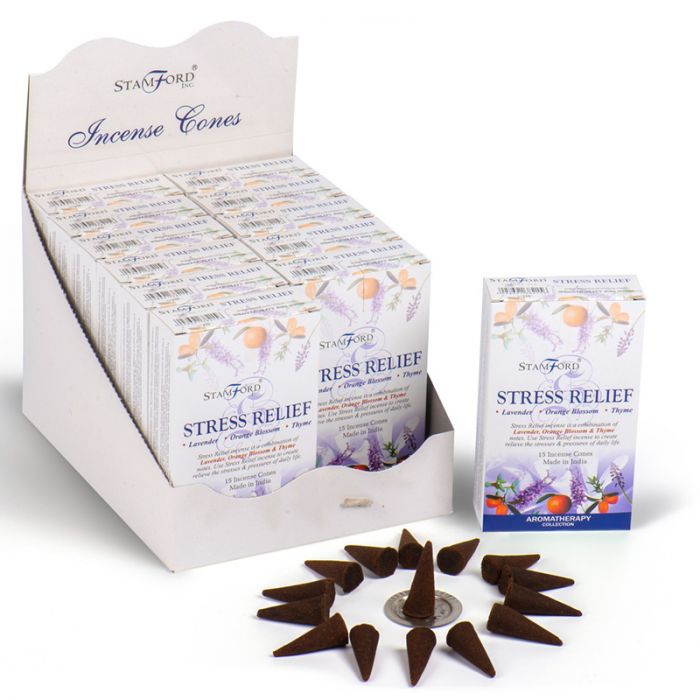 Stress Relief (Lavender, Orange Blossom and Thyme) | Stamford Incense Cones