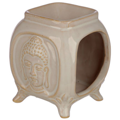 Buddha Ceramic Embossed  Oil Burner / Wax Warmer