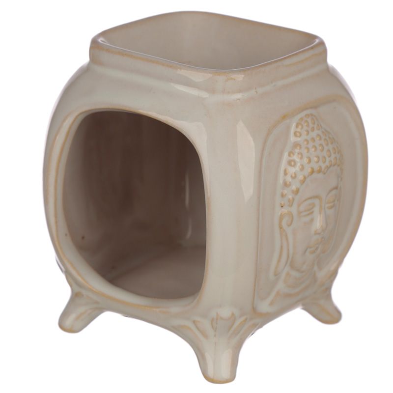 Buddha Ceramic Embossed  Oil Burner / Wax Warmer