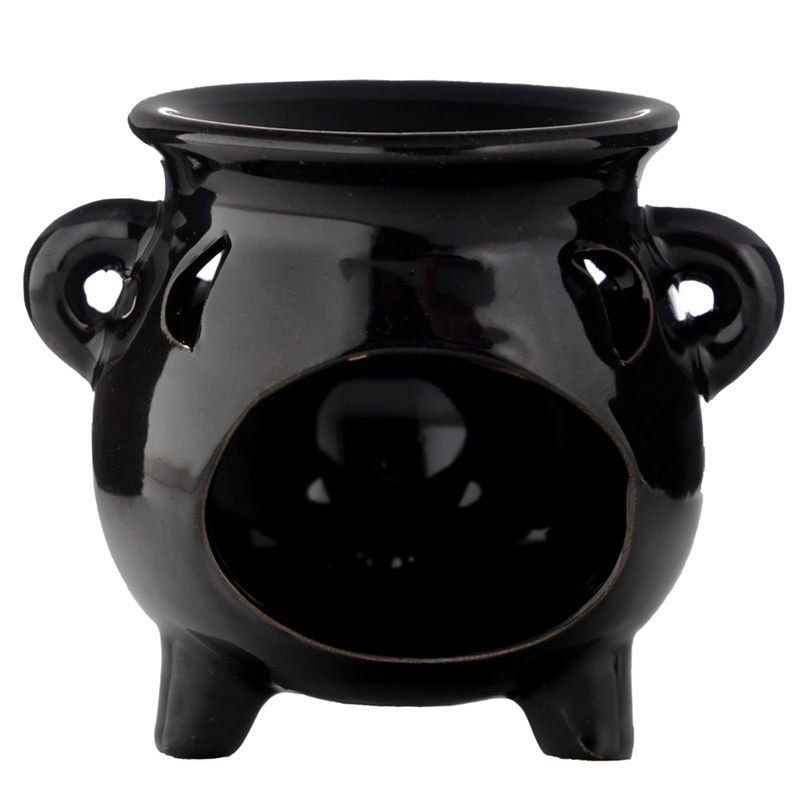 Large Black Cauldron Wax Warmer / Oil Burner