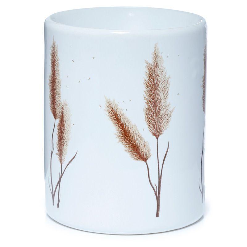 Pampas Grass print Ceramic Oil Burner / Wax Warmer