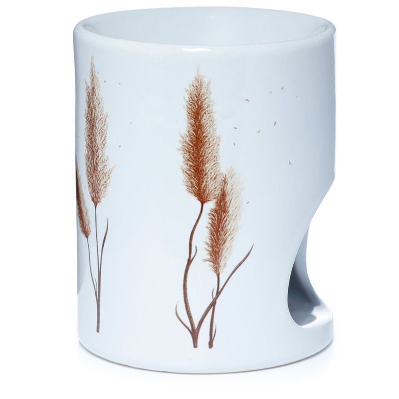 Pampas Grass print Ceramic Oil Burner / Wax Warmer