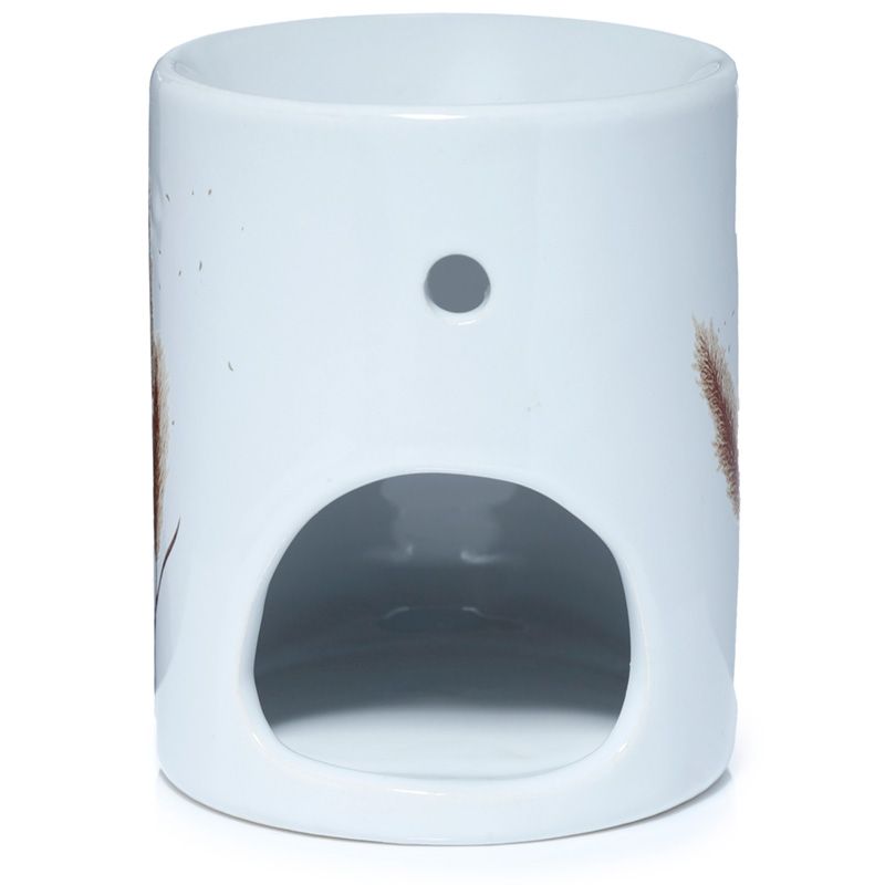 Pampas Grass print Ceramic Oil Burner / Wax Warmer