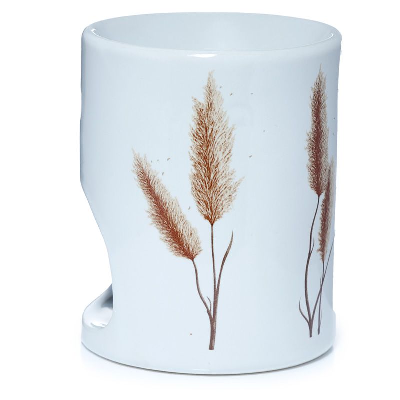 Pampas Grass print Ceramic Oil Burner / Wax Warmer